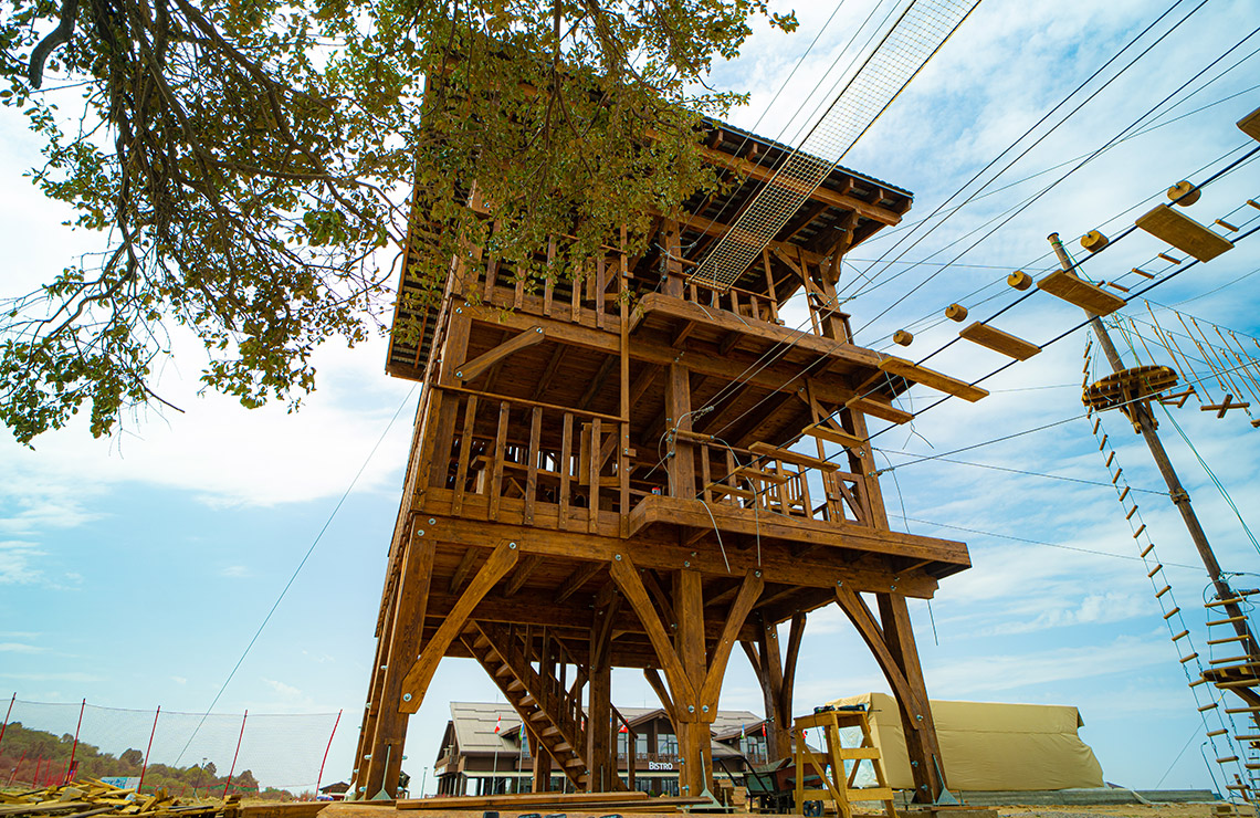 Башня Norway Park Amirsoy - Спроектируем и построим любые веревочные аттракционы под ключ!